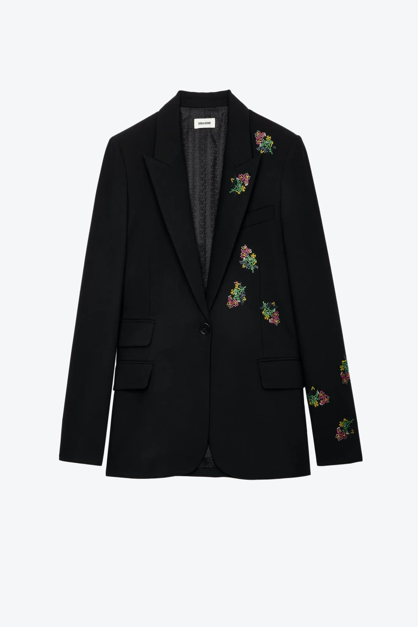 Venus Diamant Flower Blazer Noir