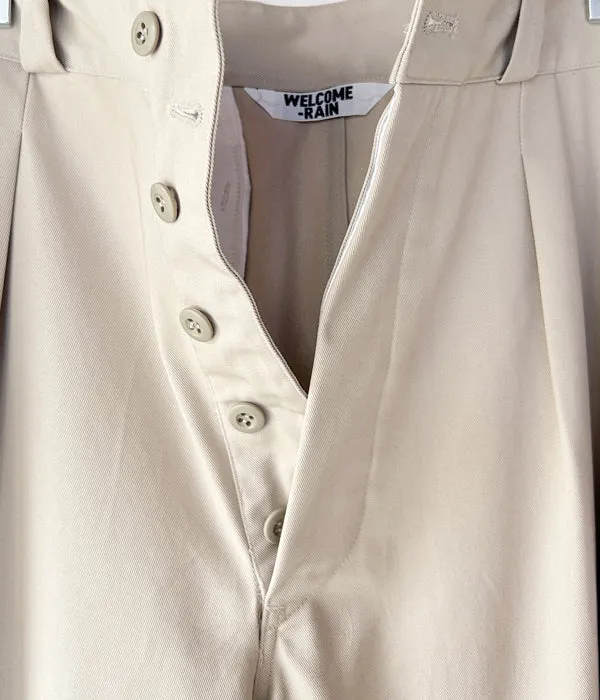 WELCOME-RAIN/CHINO TROUSERS (BEIGE)