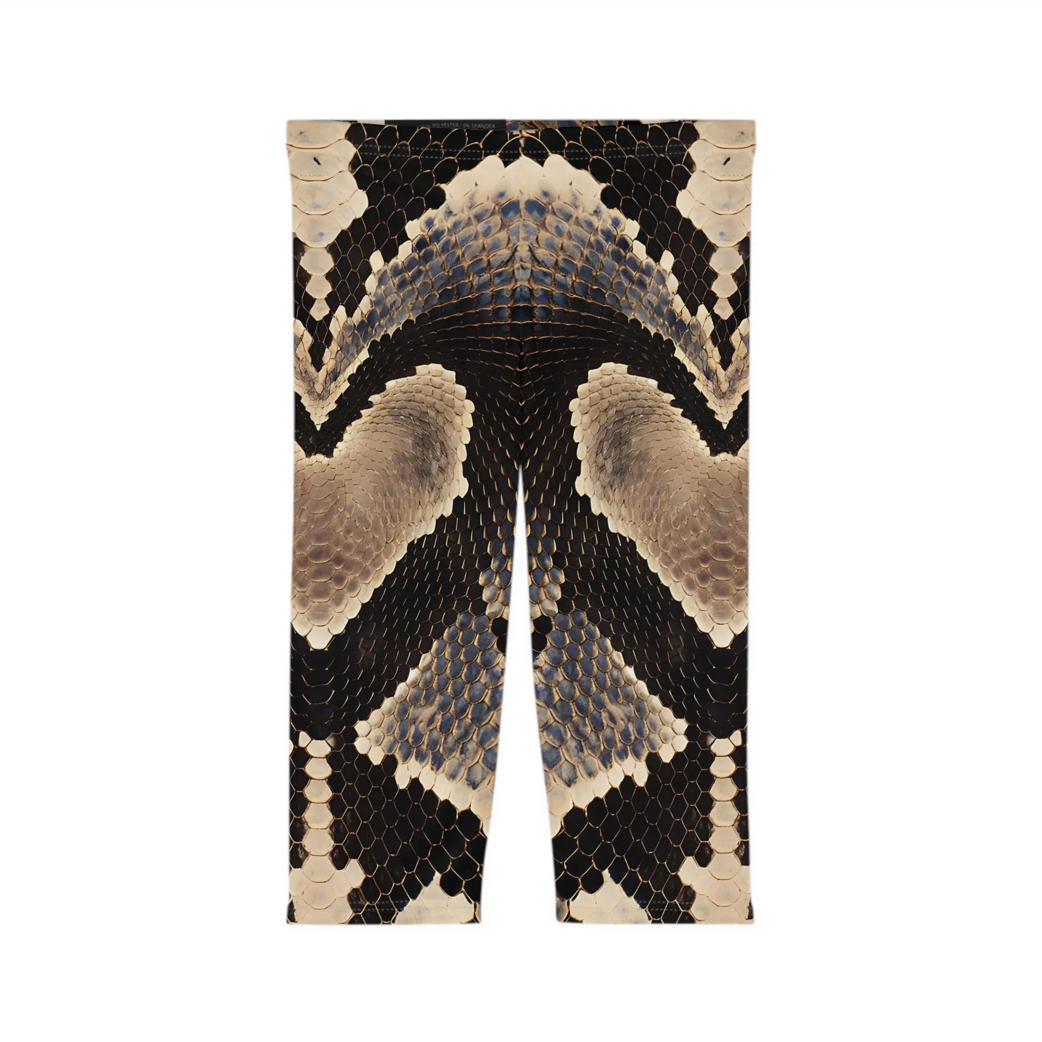 Wild Python Print Women’s Capri Leggings | Stylish and Comfortable Activewear