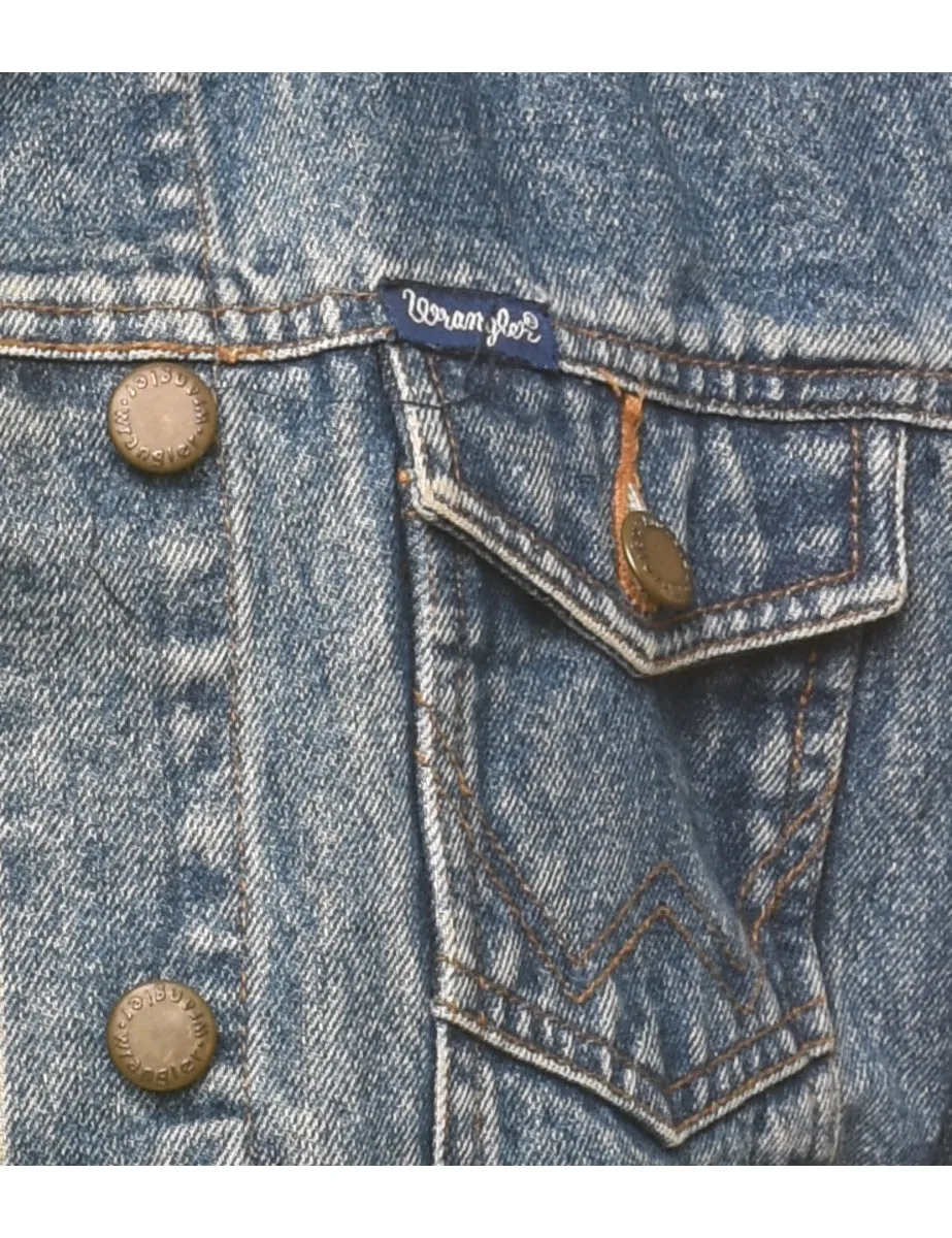 Wrangler Classic Faded Wash Denim Jacket - M